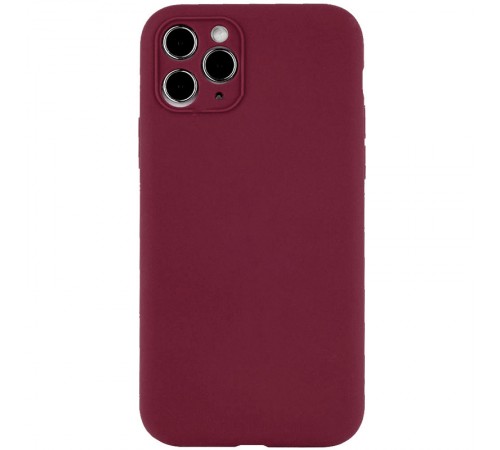 Чохол Silicone Case Full Camera Protective (AA) NO LOGO для Apple iPhone 12 Pro (6.1") Бордовий / Plum Чохол Silicone Case Full Camera Protective (AA) NO LOGO для Apple iPhone 12 Pro (6.1") Бордовий / Plum