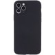 Чохол Silicone Case Full Camera Protective (AA) NO LOGO для Apple iPhone 12 Pro (6.1") Чорний / Black