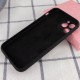 Чохол Silicone Case Full Camera Protective (AA) NO LOGO для Apple iPhone 12 Pro (6.1") Чорний / Black