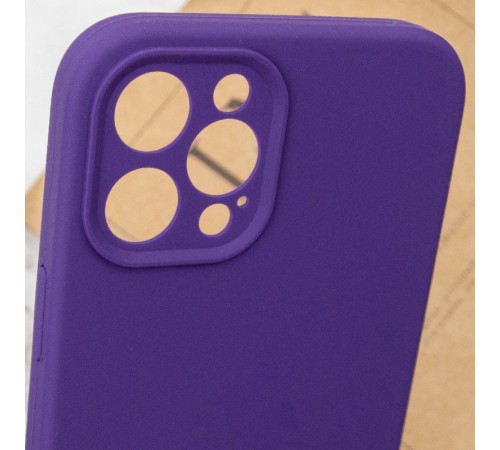 Чохол Silicone Case Full Camera Protective (AA) NO LOGO для Apple iPhone 12 Pro (6.1") Фіолетовий / Amethyst Чохол Silicone Case Full Camera Protective (AA) NO LOGO для Apple iPhone 12 Pro (6.1") Фіолетовий / Amethyst