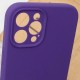 Чохол Silicone Case Full Camera Protective (AA) NO LOGO для Apple iPhone 12 Pro (6.1") Фіолетовий / Amethyst