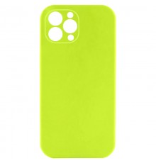 Чохол Silicone Case Full Camera Protective (AA) NO LOGO для Apple iPhone 12 Pro (6.1") Кислотно-зелений / Acid Green