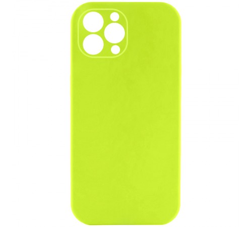 Чохол Silicone Case Full Camera Protective (AA) NO LOGO для Apple iPhone 12 Pro (6.1") Кислотно-зелений / Acid Green Чохол Silicone Case Full Camera Protective (AA) NO LOGO для Apple iPhone 12 Pro (6.1") Кислотно-зелений / Acid Green