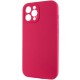 Чохол Silicone Case Full Camera Protective (AA) NO LOGO для Apple iPhone 12 Pro (6.1") Червоний / Rose Red