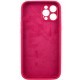 Чохол Silicone Case Full Camera Protective (AA) NO LOGO для Apple iPhone 12 Pro (6.1") Червоний / Rose Red