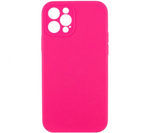 Чохол Silicone Case Full Camera Protective (AA) NO LOGO для Apple iPhone 12 Pro (6.1") Рожевий / Barbie pink Чохол Silicone Case Full Camera Protective (AA) NO LOGO для Apple iPhone 12 Pro (6.1") Рожевий / Barbie pink