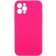Чохол Silicone Case Full Camera Protective (AA) NO LOGO для Apple iPhone 12 Pro (6.1") Рожевий / Barbie pink