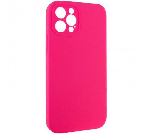 Чохол Silicone Case Full Camera Protective (AA) NO LOGO для Apple iPhone 12 Pro (6.1") Рожевий / Barbie pink Чохол Silicone Case Full Camera Protective (AA) NO LOGO для Apple iPhone 12 Pro (6.1") Рожевий / Barbie pink