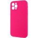 Чохол Silicone Case Full Camera Protective (AA) NO LOGO для Apple iPhone 12 Pro (6.1") Рожевий / Barbie pink