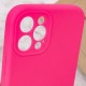Чохол Silicone Case Full Camera Protective (AA) NO LOGO для Apple iPhone 12 Pro (6.1") Рожевий / Barbie pink