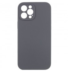 Чохол Silicone Case Full Camera Protective (AA) NO LOGO для Apple iPhone 12 Pro (6.1") Сірий / Dark Gray