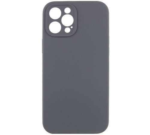 Чохол Silicone Case Full Camera Protective (AA) NO LOGO для Apple iPhone 12 Pro (6.1") Сірий / Dark Gray Чохол Silicone Case Full Camera Protective (AA) NO LOGO для Apple iPhone 12 Pro (6.1") Сірий / Dark Gray