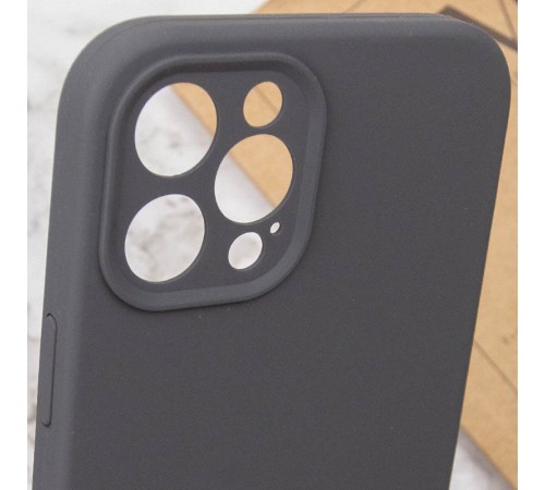 Чохол Silicone Case Full Camera Protective (AA) NO LOGO для Apple iPhone 12 Pro (6.1") Сірий / Dark Gray Чохол Silicone Case Full Camera Protective (AA) NO LOGO для Apple iPhone 12 Pro (6.1") Сірий / Dark Gray