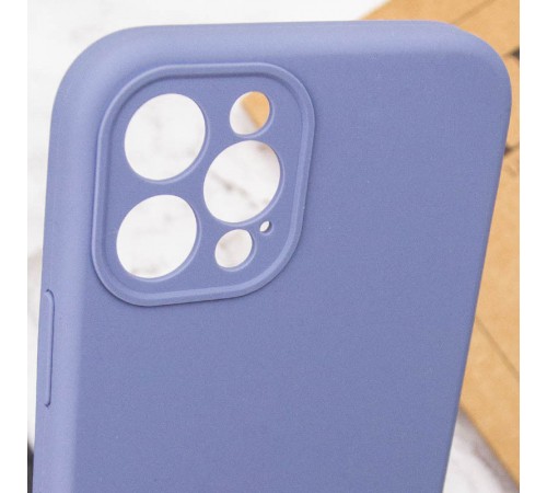 Чохол Silicone Case Full Camera Protective (AA) NO LOGO для Apple iPhone 12 Pro (6.1") Сірий / Lavender Gray Чохол Silicone Case Full Camera Protective (AA) NO LOGO для Apple iPhone 12 Pro (6.1") Сірий / Lavender Gray