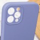 Чохол Silicone Case Full Camera Protective (AA) NO LOGO для Apple iPhone 12 Pro (6.1") Сірий / Lavender Gray