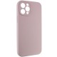 Чохол Silicone Case Full Camera Protective (AA) NO LOGO для Apple iPhone 12 Pro (6.1") Сірий / Lavender