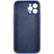 Чохол Silicone Case Full Camera Protective (AA) NO LOGO для Apple iPhone 12 Pro (6.1") Синій / Deep navy