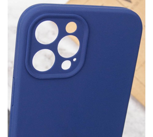 Чохол Silicone Case Full Camera Protective (AA) NO LOGO для Apple iPhone 12 Pro (6.1") Синій / Deep navy Чохол Silicone Case Full Camera Protective (AA) NO LOGO для Apple iPhone 12 Pro (6.1") Синій / Deep navy