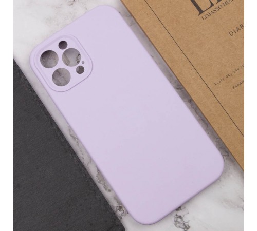 Чохол Silicone Case Full Camera Protective (AA) NO LOGO для Apple iPhone 12 Pro (6.1") Бузковий / Lilac Чохол Silicone Case Full Camera Protective (AA) NO LOGO для Apple iPhone 12 Pro (6.1") Бузковий / Lilac