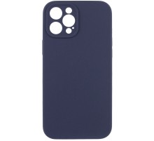 Чохол Silicone Case Full Camera Protective (AA) NO LOGO для Apple iPhone 12 Pro (6.1") Темно-синій / Midnight blue