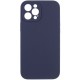 Чохол Silicone Case Full Camera Protective (AA) NO LOGO для Apple iPhone 12 Pro (6.1") Темно-синій / Midnight blue