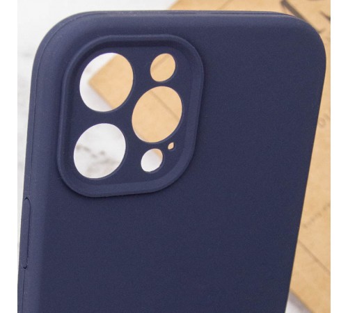 Чохол Silicone Case Full Camera Protective (AA) NO LOGO для Apple iPhone 12 Pro (6.1") Темно-синій / Midnight blue Чохол Silicone Case Full Camera Protective (AA) NO LOGO для Apple iPhone 12 Pro (6.1") Темно-синій / Midnight blue