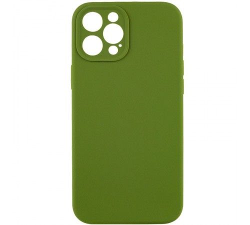 Чохол Silicone Case Full Camera Protective (AA) NO LOGO для Apple iPhone 12 Pro (6.1") Зелений / Dark Olive Чохол Silicone Case Full Camera Protective (AA) NO LOGO для Apple iPhone 12 Pro (6.1") Зелений / Dark Olive