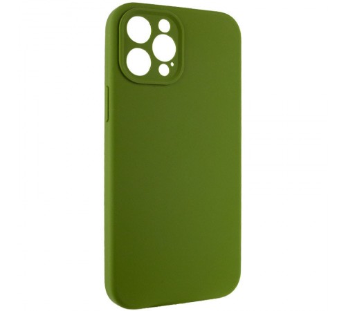 Чохол Silicone Case Full Camera Protective (AA) NO LOGO для Apple iPhone 12 Pro (6.1") Зелений / Dark Olive Чохол Silicone Case Full Camera Protective (AA) NO LOGO для Apple iPhone 12 Pro (6.1") Зелений / Dark Olive