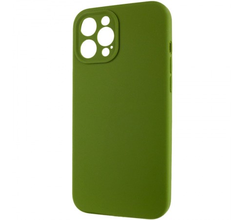 Чохол Silicone Case Full Camera Protective (AA) NO LOGO для Apple iPhone 12 Pro (6.1") Зелений / Dark Olive Чохол Silicone Case Full Camera Protective (AA) NO LOGO для Apple iPhone 12 Pro (6.1") Зелений / Dark Olive