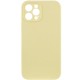 Чохол Silicone Case Full Camera Protective (AA) NO LOGO для Apple iPhone 12 Pro (6.1") Жовтий / Mellow Yellow
