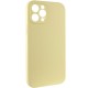 Чохол Silicone Case Full Camera Protective (AA) NO LOGO для Apple iPhone 12 Pro (6.1") Жовтий / Mellow Yellow