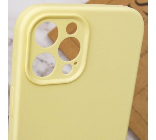 Чохол Silicone Case Full Camera Protective (AA) NO LOGO для Apple iPhone 12 Pro (6.1") Жовтий / Mellow Yellow Чохол Silicone Case Full Camera Protective (AA) NO LOGO для Apple iPhone 12 Pro (6.1") Жовтий / Mellow Yellow