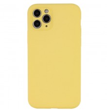 Чохол Silicone Case Full Camera Protective (AA) NO LOGO для Apple iPhone 12 Pro (6.1") Жовтий / Yellow