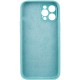 Чохол Silicone Case Full Camera Protective (AA) NO LOGO для Apple iPhone 12 Pro Max (6.7") Бірюзовий / Marine Green