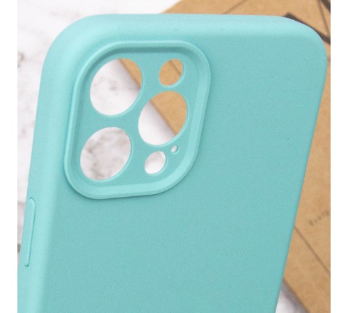 Чохол Silicone Case Full Camera Protective (AA) NO LOGO для Apple iPhone 12 Pro Max (6.7") Бірюзовий / Marine Green Чохол Silicone Case Full Camera Protective (AA) NO LOGO для Apple iPhone 12 Pro Max (6.7") Бірюзовий / Marine Green