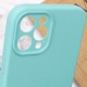 Чохол Silicone Case Full Camera Protective (AA) NO LOGO для Apple iPhone 12 Pro Max (6.7") Бірюзовий / Marine Green