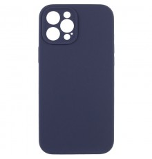 Чохол Silicone Case Full Camera Protective (AA) NO LOGO для Apple iPhone 12 Pro Max (6.7") Темно-синій / Midnight blue