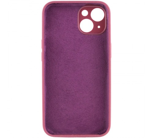 Чохол Silicone Case Full Camera Protective (AA) NO LOGO для Apple iPhone 13 (6.1") Бордовий / Plum