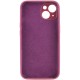 Чохол Silicone Case Full Camera Protective (AA) NO LOGO для Apple iPhone 13 (6.1") Бордовий / Plum