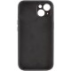 Чохол Silicone Case Full Camera Protective (AA) NO LOGO для Apple iPhone 13 (6.1") Чорний / Black