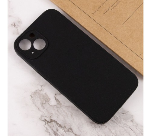 Чохол Silicone Case Full Camera Protective (AA) NO LOGO для Apple iPhone 13 (6.1") Чорний / Black