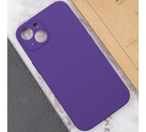 Чохол Silicone Case Full Camera Protective (AA) NO LOGO для Apple iPhone 13 (6.1") Фіолетовий / Amethyst