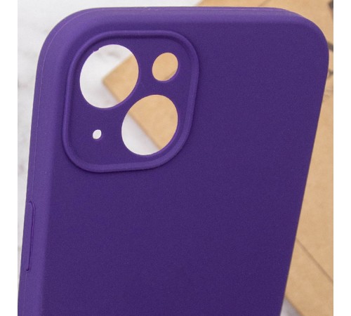 Чохол Silicone Case Full Camera Protective (AA) NO LOGO для Apple iPhone 13 (6.1") Фіолетовий / Amethyst