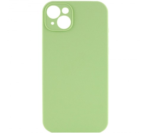 Чохол Silicone Case Full Camera Protective (AA) NO LOGO для Apple iPhone 13 (6.1") М'ятний / Mint