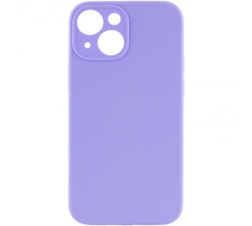 Чохол Silicone Case Full Camera Protective (AA) NO LOGO для Apple iPhone 13 (6.1") Бузковий / Dasheen