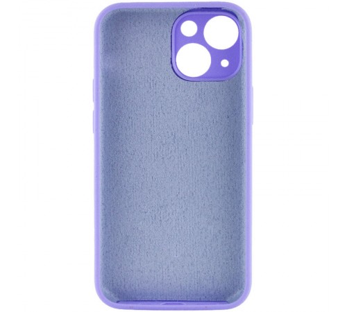 Чохол Silicone Case Full Camera Protective (AA) NO LOGO для Apple iPhone 13 (6.1") Бузковий / Dasheen