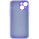 Чохол Silicone Case Full Camera Protective (AA) NO LOGO для Apple iPhone 13 (6.1") Бузковий / Dasheen