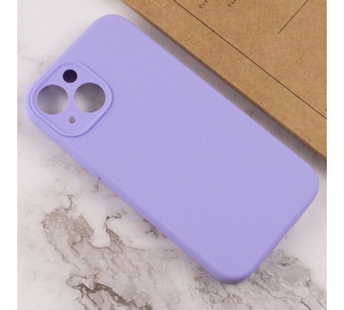 Чохол Silicone Case Full Camera Protective (AA) NO LOGO для Apple iPhone 13 (6.1") Бузковий / Dasheen