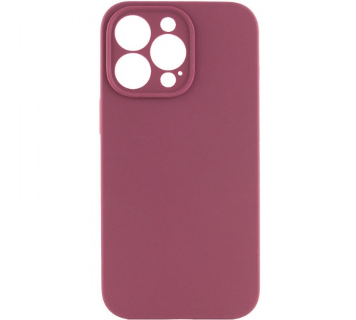 Чохол Silicone Case Full Camera Protective (AA) NO LOGO для Apple iPhone 13 Pro (6.1") Бордовий / Plum Чохол Silicone Case Full Camera Protective (AA) NO LOGO для Apple iPhone 13 Pro (6.1") Бордовий / Plum