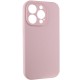 Чохол Silicone Case Full Camera Protective (AA) NO LOGO для Apple iPhone 13 Pro (6.1") Рожевий / Chalk Pink